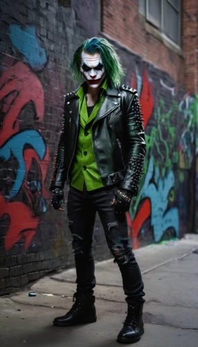 joker,green goblin,supervillain,cosplay image,patrol,villain,angry man,reptillian,superhero background,male mask killer,wall,punk,masked man,batman,bane,lopushok,green screen,riddler,pow,sidekick,Photography,Fashion Photography,Fashion Photography 25