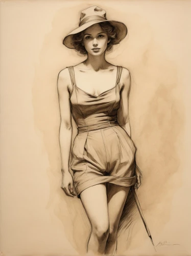 charcoal drawing,art deco woman,vintage drawing,fashion illustration,the hat-female,panama hat,marylyn monroe - female,1920s,charcoal pencil,charcoal,maureen o'hara - female,girl wearing hat,advertising figure,flapper,woman's hat,female model,pencil drawings,jane russell-female,1920's,fashionista from the 20s,Illustration,Black and White,Black and White 26