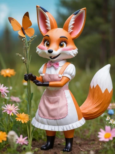 garden-fox tail,picking flowers,adorable fox,child fox,cute fox,little fox,gardening,a fox,fox hunting,foxes,springtime background,fox,flower delivery,hanbok,spring background,vulpes vulpes,springtime,girl picking flowers,wind-up toy,spring greeting,Illustration,Vector,Vector 17