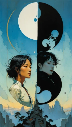 yinyang,rosa ' amber cover,shirakami-sanchi,yin and yang,cover,yin-yang,yin yang,mystery book cover,phengaris,transistor,mulan,book cover,scythe,sci fiction illustration,cover parts,heroic fantasy,moon phase,9,xing yi quan,cassia