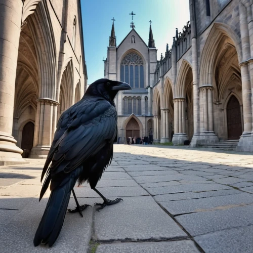 corvid,corvidae,jackdaws,gothic architecture,carrion crow,jackdaw,3d crow,corvus,hooded crow,king of the ravens,new caledonian crow,city pigeon,hooded crows,murder of crows,washington national cathedral,common raven,raven bird,fish crow,corvus corax,crows bird,Photography,General,Realistic