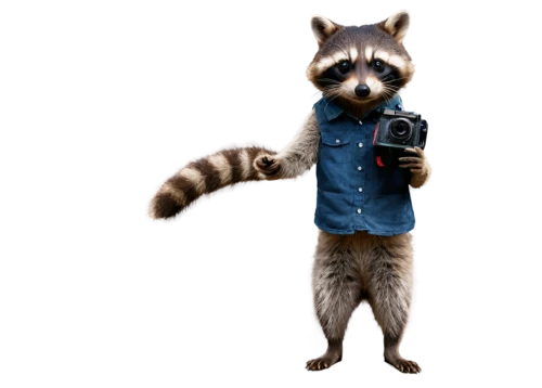 rocket raccoon,north american raccoon,raccoon,raccoons,coatimundi,mustelid,badger,pubg mascot,anthropomorphized animals,mustelidae,camera illustration,madagascar,raccoon dog,lemur,squeezebox,paparazzo,mascot,coccoon,marten,photographer,Illustration,Paper based,Paper Based 13