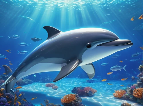 dolphin background,oceanic dolphins,bottlenose dolphin,bottlenose dolphins,cetacea,common bottlenose dolphin,cetacean,northern whale dolphin,porpoise,white-beaked dolphin,orca,striped dolphin,rough-toothed dolphin,dolphin,spotted dolphin,dolphinarium,harbour porpoise,dolphins,delfin,tursiops truncatus,Conceptual Art,Oil color,Oil Color 13