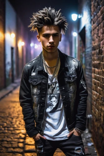 punk,abel,novelist,dj,alkaline,bart,pompadour,tangelo,mohawk,mohawk hairstyle,josef,imp,vanitas,spotify icon,portrait photography,photo session at night,eskimo,prophet,music artist,gangstar,Art,Classical Oil Painting,Classical Oil Painting 11