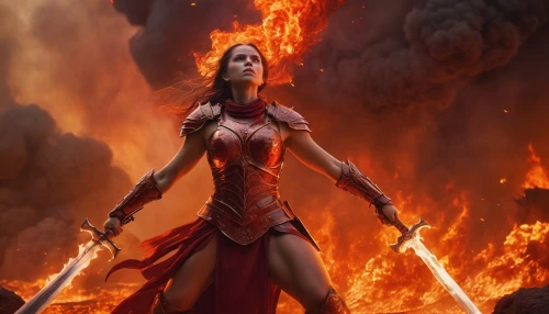 darth talon,female warrior,fire background,fire angel,scarlet witch,cg artwork,warrior woman,fire siren,pillar of fire,heroic fantasy,fire master,swordswoman,fiery,dark elf,katniss,fantasy warrior,firedancer,fire devil,maul,inferno,Photography,General,Cinematic