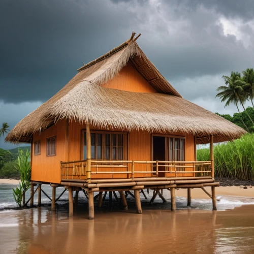 stilt house,stilt houses,tropical house,floating huts,house by the water,beach hut,coastal protection,house insurance,samoa,cube stilt houses,huts,wooden house,thatch umbrellas,house with lake,fisherman's hut,travel insurance,tropical beach,over water bungalow,boat house,cabana,Photography,General,Realistic