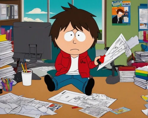 animator,microsoft office,school work,xbox one,content writers,blur office background,animated cartoon,school administration software,accountant,office worker,homework,paperwork,office ruler,character animation,jim's background,bookkeeping,bookkeeper,accounting,in a working environment,main character,Illustration,Japanese style,Japanese Style 07