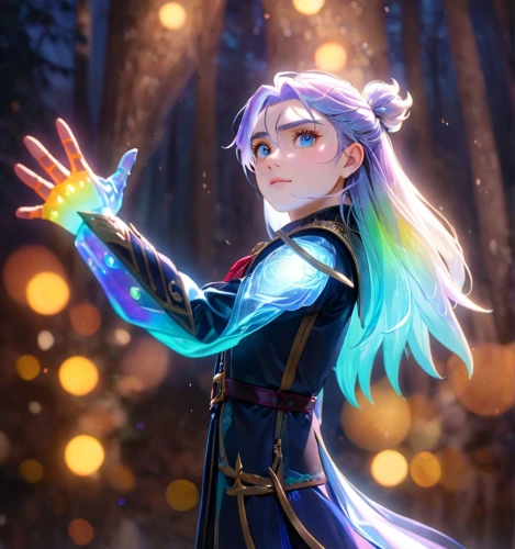 show off aurora,winterblueher,aurora,male elf,elsa,vanessa (butterfly),cg artwork,elf,elven,the snow queen,fantasia,elza,fae,ephedra,luna,aurora butterfly,monsoon banner,summoner,glowing antlers,violet head elf,Anime,Anime,Cartoon