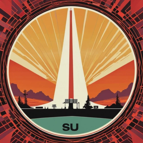 stalinist skyscraper,sputnik,soviet union,travel poster,stalin skyscraper,year of construction 1954 – 1962,ussr,silo,ipu,usn,shenyang j-8,sr badge,industries,sunstar,cellular tower,space tourism,cell tower,communications tower,susdal,union,Illustration,Vector,Vector 04