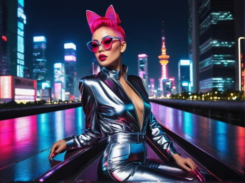 shanghai,cyberpunk,chongqing,catwoman,latex clothing,streampunk,neon body painting,pink cat,tianjin,neon arrows,asian costume,cyber glasses,china,hk,futuristic,nanjing,asia,asian vision,pink lady,the pink panter,Photography,Black and white photography,Black and White Photography 07