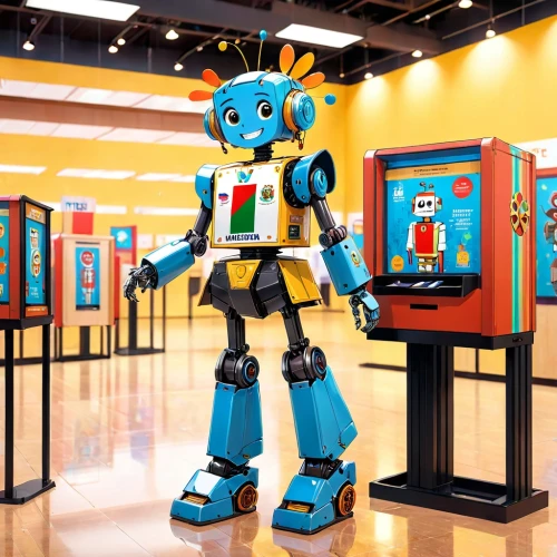 minibot,robots,robotics,a museum exhibit,robot,toy store,bot,robotic,bot training,technology museum,soft robot,robot combat,artificial intelligence,chat bot,pixaba,topspin,robot icon,ai,mech,industrial robot,Anime,Anime,Cartoon