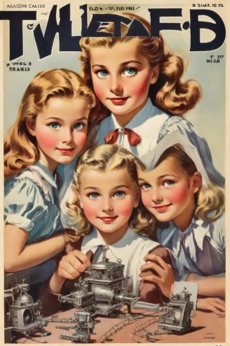magazine cover,1940 women,magazine - publication,vintage children,vintage toys,1952,1940s,1943,model kit,1940,vintage advertisement,1950s,tin toys,world war ii,model years 1958 to 1967,cover,1944,old ads,vintage newspaper,tabloid,Photography,Realistic