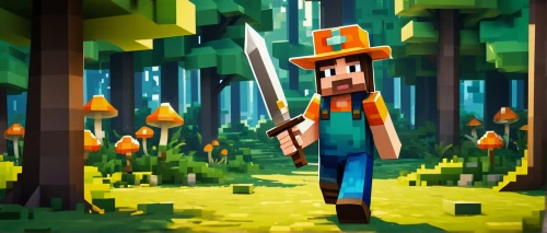 farmer in the woods,woodsman,miner,pickaxe,forest background,ravine,forest mushroom,forest glade,minecraft,woodland,elven forest,forest,aaa,forest workers,villagers,sugarcane,forest man,mushroom landscape,druid grove,farmer,Art,Classical Oil Painting,Classical Oil Painting 07