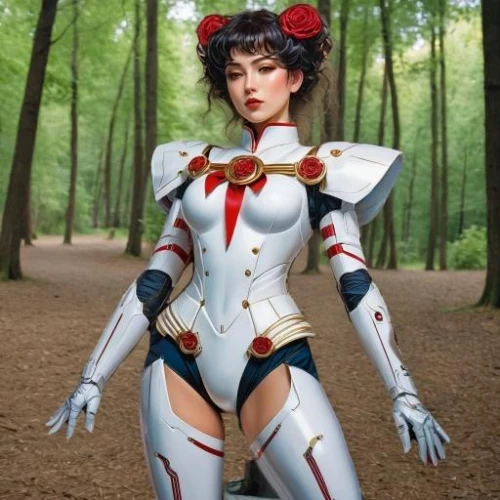 cosplay image,rei ayanami,cosplayer,asian costume,cosplay,siu mei,phuquy,xiaochi,queen of hearts,bodypaint,fantasy woman,mari makinami,jin deui,cassiopeia,xizhi,fran,bodypainting,wonderwoman,kotobukiya,snow white,Female,Eastern Europeans,Straight hair,Youth adult,M,Confidence,Underwear,Outdoor,Forest