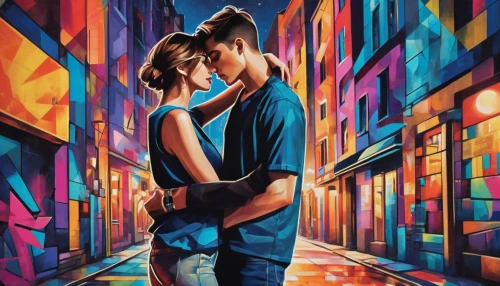 young couple,oil painting on canvas,graffiti art,dancing couple,graffiti,tango,oil on canvas,art painting,two people,argentinian tango,boy and girl,painting technique,romantic portrait,mural,oil painting,couple in love,street artists,dance with canvases,pda,romantic scene,Art,Artistic Painting,Artistic Painting 45