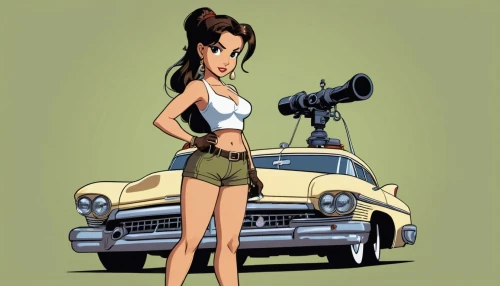 muscle car cartoon,simca ariane,retro pin up girl,pin-up girl,simca,pin up girl,retro girl,pin-up model,retro pin up girls,pinup girl,retro cartoon people,pin-up,edsel ranger,pin up,edsel,hillman minx,hudson hornet,pin-up girls,pin ups,buick y-job,Illustration,Children,Children 04