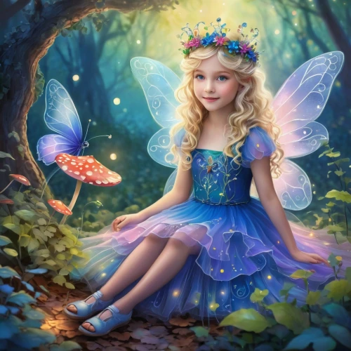 little girl fairy,child fairy,fairy,faerie,faery,fairy world,fairy queen,garden fairy,fairy forest,flower fairy,children's fairy tale,fairies,rosa 'the fairy,fairy tale character,fairy dust,aurora butterfly,rosa ' the fairy,blue butterfly background,butterfly background,fairy galaxy,Conceptual Art,Graffiti Art,Graffiti Art 01