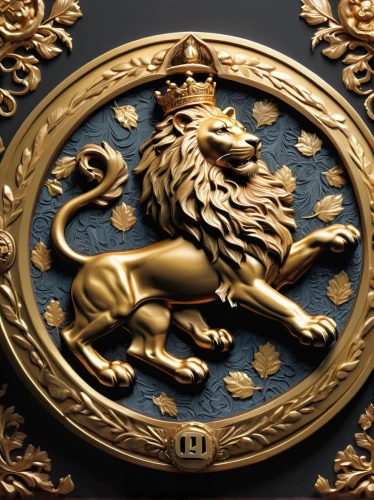 lion capital,swedish crown,heraldic animal,heraldic,pickelhaube,escutcheon,heraldry,royal crown,heraldic shield,crest,gold crown,orsay,gilding,head plate,national emblem,royal,versace,crown seal,grand duke of europe,brazilian monarchy,Conceptual Art,Oil color,Oil Color 04