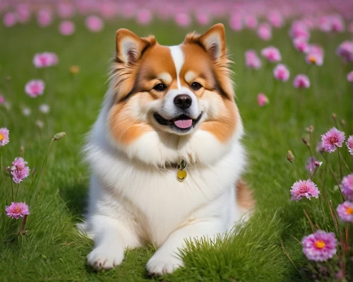 icelandic sheepdog,welsh corgi,the pembroke welsh corgi,pembroke welsh corgi,corgi,cardigan welsh corgi,welsh corgi pembroke,welsh corgi cardigan,swedish lapphund,finnish lapphund,rough collie,welsh cardigan corgi,corgis,shetland sheepdog,dog shetland sheepdog,welschcorgi,cheerful dog,flower background,welsh sheepdog,german spitz,Art,Artistic Painting,Artistic Painting 26