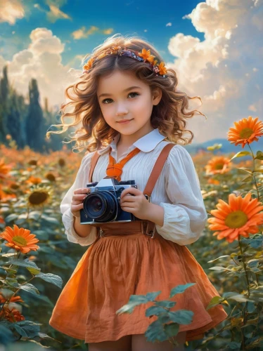 girl in flowers,girl picking flowers,beautiful girl with flowers,flower background,little girl in wind,children's background,a girl with a camera,girl in the garden,little girl in pink dress,flower painting,photo painting,flower girl,world digital painting,mystical portrait of a girl,splendor of flowers,photographing children,child portrait,little girl with umbrella,creative background,nature photographer,Conceptual Art,Fantasy,Fantasy 05