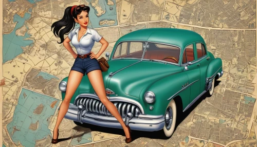 retro pin up girl,pin-up girl,pin up girl,retro pin up girls,pin up,pin-up,pin ups,travel trailer poster,pin-up model,buick super,opel record,simca,pin-up girls,hudson hornet,edsel,pin up girls,pinup girl,edsel ranger,opel record p1,muscle car cartoon,Illustration,Children,Children 03