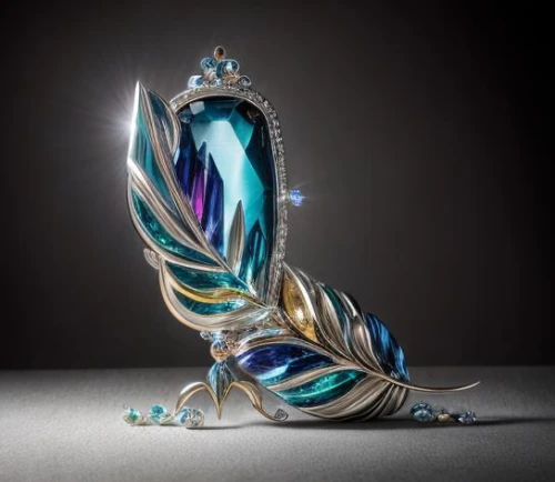 glass ornament,shashed glass,glass wing butterfly,an ornamental bird,cinderella shoe,glass yard ornament,cinderella,glasswares,prince of wales feathers,feather jewelry,constellation swan,glass items,ornamental bird,glass vase,fairy peacock,peacock feather,colorful glass,showpiece,decanter,hand glass,Realistic,Jewelry,Fantasy