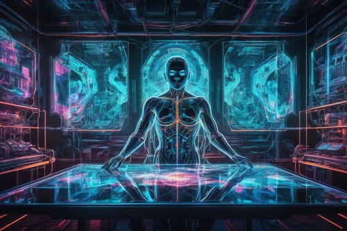 inner space,aura,astral traveler,meditation,meditate,sci fi surgery room,trip computer,mind-body,dr. manhattan,transcendence,cyberspace,sci fiction illustration,vapor,buddha,dimension,neon ghosts,ego death,frequency,kundalini,cyberpunk,Photography,Artistic Photography,Artistic Photography 07