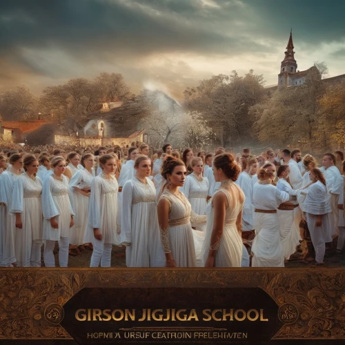 choral book,choral,bridegroom,cd cover,the night of kupala,gripsholm,school of athens,golden weddings,hymn book,private school,chorus,procession,album cover,school enrollment,choir master,cover,biblical narrative characters,apollo and the muses,first communion,classical music,Photography,General,Fantasy