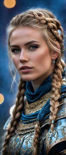 female warrior,elaeis,warrior woman,celtic queen,her,vikings,heroic fantasy,germanic tribes,elven,viking,bordafjordur,fantasy woman,nordic,game of thrones,violet head elf,winterblueher,elsa,fantasy portrait,norse,blue enchantress,Photography,General,Natural