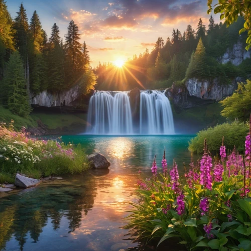 beautiful landscape,nature landscape,plitvice,landscapes beautiful,beauty in nature,landscape background,waterfalls,splendor of flowers,background view nature,natural scenery,landscape nature,brown waterfall,full hd wallpaper,meadow landscape,beauty scene,mountain spring,the natural scenery,bow falls,beautiful lake,green waterfall,Photography,General,Realistic