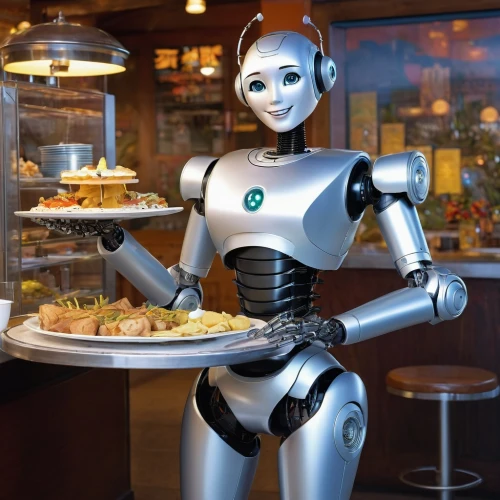 industrial robot,robots,waiting staff,chat bot,internet of things,automation,robotics,minibot,chatbot,robot,artificial intelligence,social bot,humanoid,machine learning,robot in space,office automation,cybernetics,robotic,bot,diner,Illustration,Children,Children 01