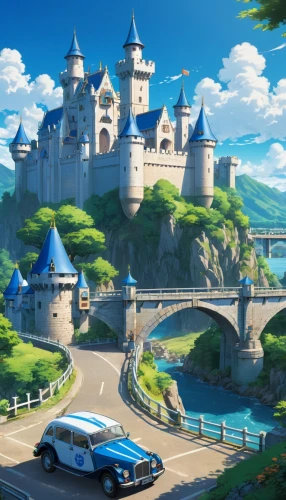 fairy tale castle,disney castle,alpine drive,fairytale castle,fantasy world,sleeping beauty castle,mercedes 190 sl,fantasy city,cartoon video game background,knight's castle,monte carlo,mercedes benz 190 sl,castel,3d car wallpaper,le mans,french digital background,cartoon car,car rental,the disneyland resort,mercedes-benz 190 sl,Illustration,Japanese style,Japanese Style 03