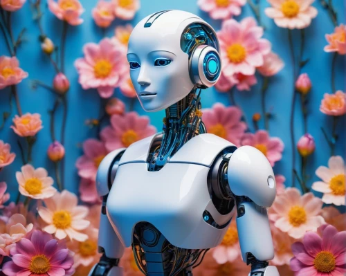 soft robot,ai,valerian,humanoid,artificial intelligence,chatbot,robotic,droid,cybernetics,autonomous,women in technology,social bot,chat bot,cyborg,automation,robots,robot,girl in flowers,ixia,robotics,Art,Artistic Painting,Artistic Painting 21