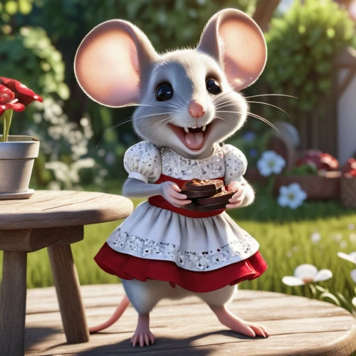 ratatouille,white footed mouse,white footed mice,musical rodent,mouse,mice,cute cartoon character,field mouse,rat na,rat,year of the rat,mouse bacon,agnes,rataplan,chinchilla,straw mouse,vintage mice,minnie mouse,minnie,aye-aye