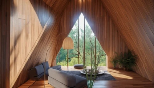 wooden beams,bamboo curtain,timber house,wood window,wooden windows,wooden sauna,wooden roof,daylighting,wood structure,inverted cottage,laminated wood,folding roof,patterned wood decoration,natural wood,wooden house,cubic house,douglas fir,wooden planks,wood floor,livingroom,Photography,General,Realistic