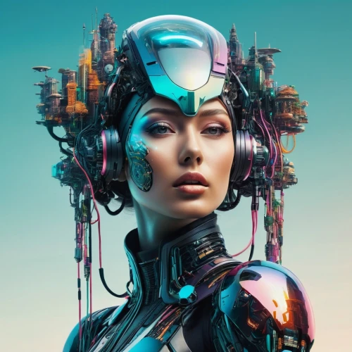 cyberpunk,cyborg,cybernetics,cyber,futuristic,scifi,ai,artificial intelligence,head woman,streampunk,echo,computer art,robotic,sci fiction illustration,women in technology,transistor,bjork,valerian,humanoid,cyberspace,Photography,Artistic Photography,Artistic Photography 05