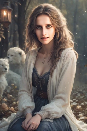 jessamine,celtic woman,fairy tale character,celtic queen,fae,fantasy portrait,fantasy picture,enchanting,romantic look,sorceress,the blonde in the river,romantic portrait,east-european shepherd,the enchantress,fantasy woman,mystical portrait of a girl,faerie,a charming woman,faery,cinderella,Photography,Realistic