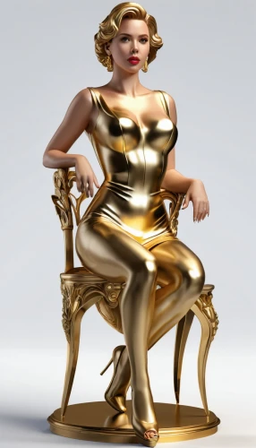 mary-gold,art deco woman,gold lacquer,3d figure,gold paint stroke,decorative figure,golden candlestick,golden apple,marylyn monroe - female,golden crown,gold diamond,yellow-gold,gold bullion,gold crown,gold plated,gold colored,pin-up girl,3d model,horoscope libra,pinup girl,Unique,3D,3D Character