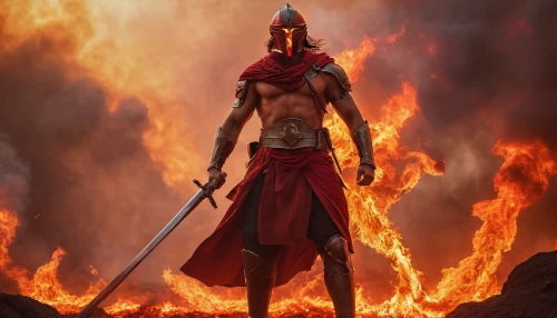 sparta,roman soldier,barbarian,biblical narrative characters,red chief,spartan,the roman centurion,fire master,the warrior,pillar of fire,fire background,sadhus,gladiator,firedancer,cent,thracian,fire devil,warlord,warrior,warrior east,Photography,General,Cinematic