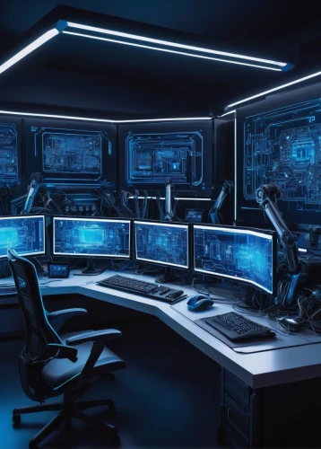computer room,control desk,control center,computer workstation,the server room,monitor wall,monitors,computer desk,cyberspace,blur office background,night administrator,cyber crime,neon human resources,working space,fractal design,cyber,cyber security,sci fi surgery room,modern office,cybertruck,Art,Classical Oil Painting,Classical Oil Painting 30