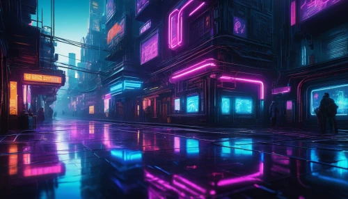 cyberpunk,neon ghosts,vapor,neon arrows,colorful city,neon lights,neon light,alleyway,neon,3d render,neon coffee,alley,metropolis,ultraviolet,cityscape,fantasy city,cinema 4d,futuristic landscape,futuristic,urban,Conceptual Art,Sci-Fi,Sci-Fi 01