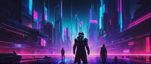 cyberpunk,transistor,futuristic,dystopian,neon arrows,metropolis,scifi,cyber,dystopia,sci-fi,sci - fi,neon ghosts,sci fiction illustration,matrix,cityscape,fantasy city,futuristic landscape,vast,sentinel,80's design,Illustration,American Style,American Style 12