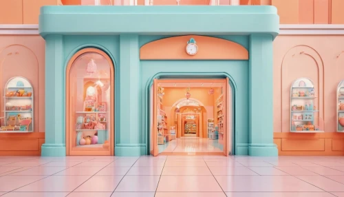 toy store,cartoon video game background,the little girl's room,3d fantasy,candy store,cinema 4d,soap shop,doll house,candy shop,dolls houses,fantasy city,pharmacy,dollhouse,lego pastel,confectionery,doll kitchen,bookstore,store front,fantasy world,store fronts,Photography,General,Realistic