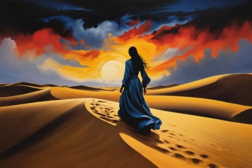 way of the cross,benediction of god the father,desert background,desert landscape,the desert,the prophet mary,empty tomb,lake of fire,church painting,contemporary witnesses,desert desert landscape,bedouin,dead sea scroll,valley of death,sand road,scorched earth,capture desert,oil painting on canvas,desert,el salvador dali