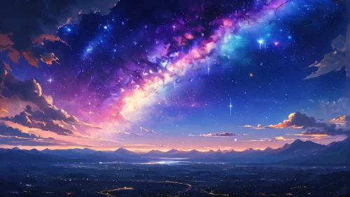 night sky,the night sky,nightsky,star sky,colorful stars,starry sky,galaxy,starscape,fantasy landscape,rainbow and stars,sky,universe,space art,fairy galaxy,unicorn background,astronomy,celestial,starlight,milkyway,milky way,Photography,General,Natural