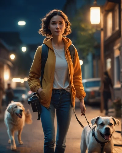 girl with dog,walking dogs,dog walker,woman walking,dog walking,girl walking away,pedestrian,dog photography,sprint woman,pedestrians,companion dog,color dogs,animal film,a pedestrian,visual effect lighting,dog-photography,walking,commercial,dog street,human and animal,Photography,General,Cinematic