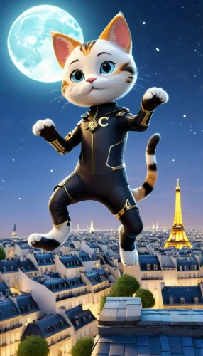 figaro,cartoon cat,madagascar,tom cat,toulouse,french digital background,paris,cat vector,cat european,bonjour bongu,paris clip art,cute cartoon character,trocadero,jiji the cat,cat image,cat cartoon,felidae,ratatouille,cute cartoon image,ori-pei,Unique,3D,3D Character