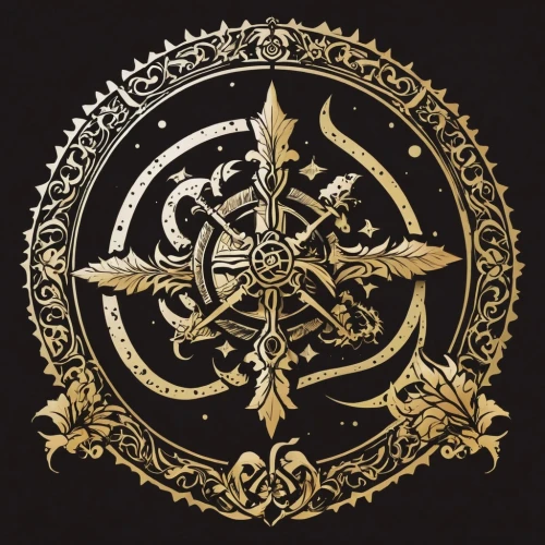 wind rose,compass rose,the order of the fields,islamic pattern,caduceus,gold foil tree of life,gold foil snowflake,art nouveau design,ship's wheel,aesulapian staff,fleur de lis,triquetra,lotus png,golden wreath,ankh,filigree,the order of cistercians,zodiac,steampunk gears,pure-blood arab,Illustration,Japanese style,Japanese Style 05