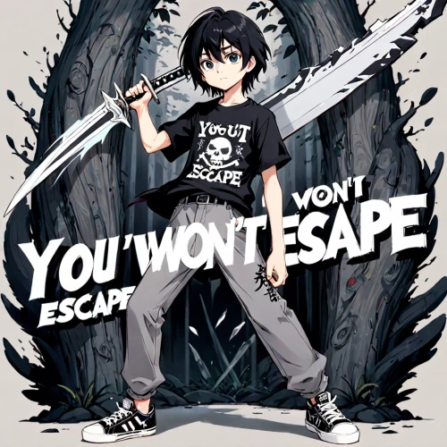 no trespassing,seize,threatening,unsafety,live escape game,keep out,escape,threaten,enforce,trespassing,no stopping,play escape game live and win,cd cover,png transparent,phrase,prepare to stop,knife,danger note,threat,isolated t-shirt,Anime,Anime,Traditional