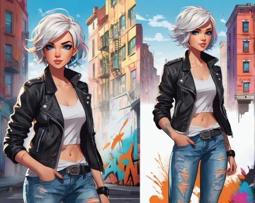 fashion vector,fashion girl,mobile video game vector background,fashionable girl,fashion street,game illustration,rosa ' amber cover,background vector,vector girl,women fashion,jeans background,female model,android game,shopping icon,cool blonde,background images,leather jacket,illustrator,pixie-bob,portrait background,Unique,Design,Character Design
